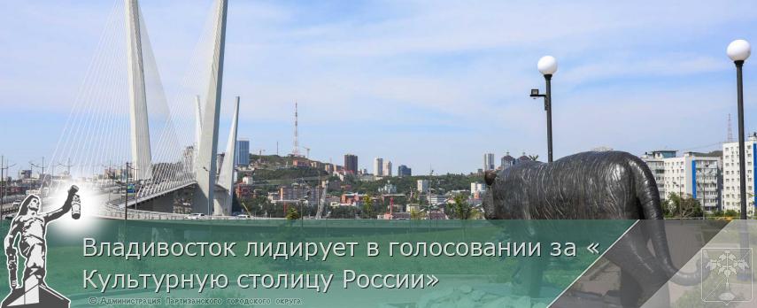 Владивосток лидирует в голосовании за «Культурную столицу России»